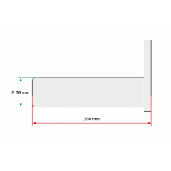 3008013H Svornjak 36x208 mm MBB Palfinger